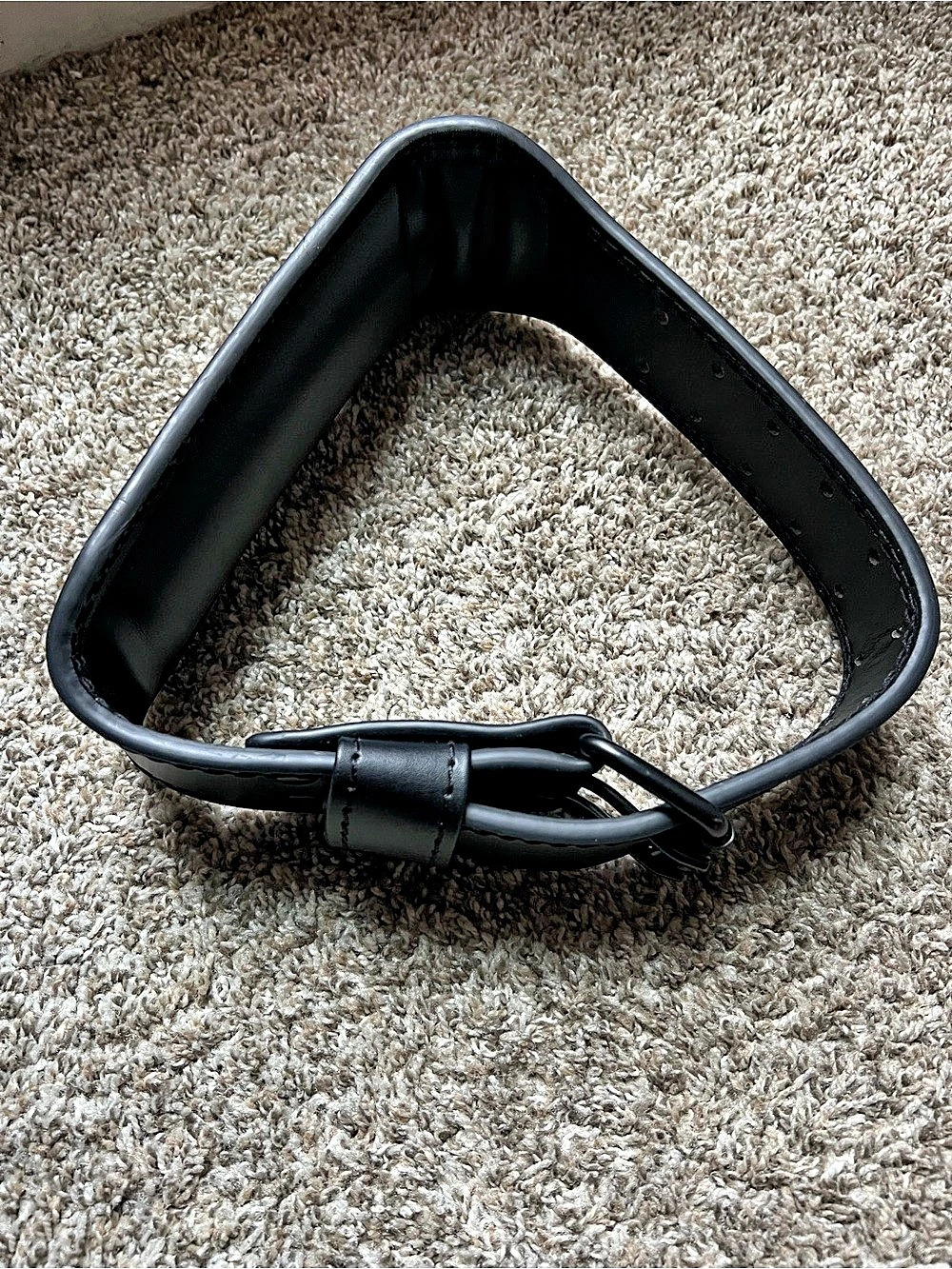 Gurzinn Black 9mm Leather Fitness Weight Lifting Belt